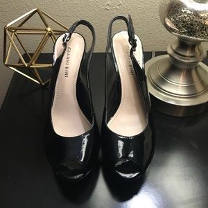 ‼️ Black peep toe heels